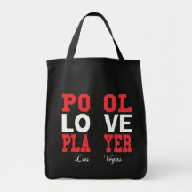 Jugador del amor de la piscina bolsas