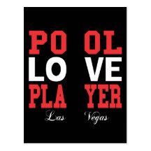 Jugador del amor de la piscina postal