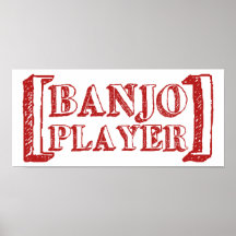 Jugador del banjo poster
