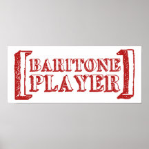 Jugador del barítono poster