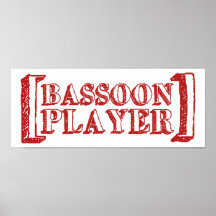 Jugador del Bassoon Posters