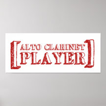 Jugador del Clarinet del alto Impresiones