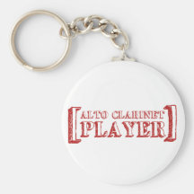 Jugador del Clarinet del alto Llaveros Personalizados