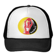 Jugador del Netball que pasa la bola Gorra