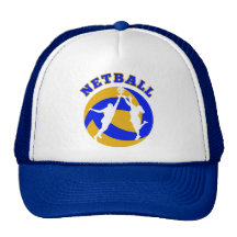 Jugador del Netball que rebota para la bola Gorra