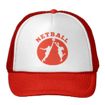 Jugador del Netball que rebota para la bola Gorro De Camionero