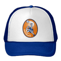 Jugador del Netball que rebota para la bola Gorros Bordados