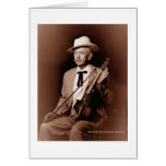 Jugador del violín tarjetón