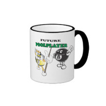 Jugador futuro de la piscina taza