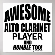 Jugador impresionante del Clarinet del alto Impresiones