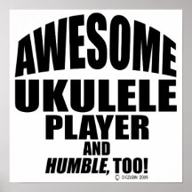 Jugador impresionante del Ukulele Posters