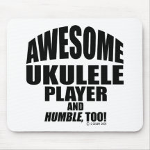 Jugador impresionante del Ukulele Tapetes De Raton