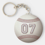 Jugador número 07 - puntadas frescas del béisbol llavero