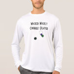 Jugador travieso del croquet del wicket divertido camiseta