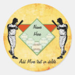 Jugadores de béisbol - personalizar pegatina