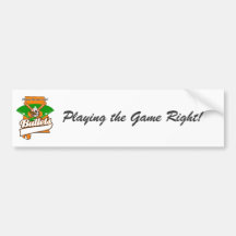 Jugar la derecha del juego pegatina de parachoque