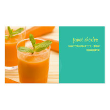 Jugo de zanahoria fresco de Prefectly Tarjetas De Negocios