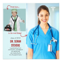 Juguetes al doctor real Medical Graduation Invitación