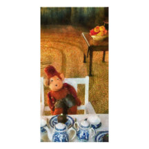 Juguetes - la fiesta del té tarjetas fotograficas personalizadas