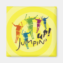 Jumpin encima del imán cuadrado