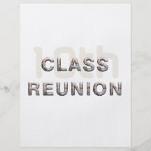 JUNTE CON TE la 10ma reunión de antiguos alumnos Flyer A Todo Color