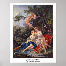 Júpiter y Callisto de Francois Boucher Posters
