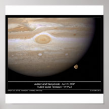 Júpiter y Ganymede Poster