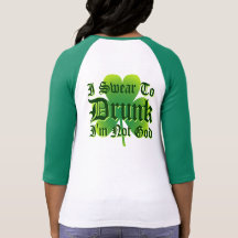 ¡Juro no a dios BORRACHO Im! Camisetas