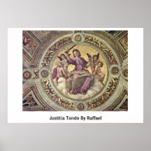 Justitia Tondo de Raffael Posters