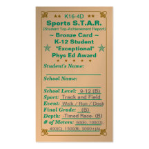 K16-4D se divierte el ~Bronze Card~ HS 100ct de S. Tarjetas Personales