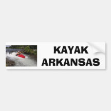 Kajak Arkansas Pegatina De Parachoque
