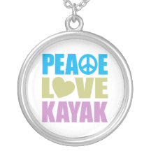 Kajak del amor de la paz joyerias personalizadas