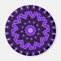 Kaledoscope púrpura imán de frigorífico