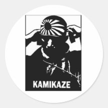 Kamikaze Pegatinas Redondas