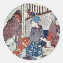 Kanaya por Katsushika, Hokusai Ukiyoe Pegatina