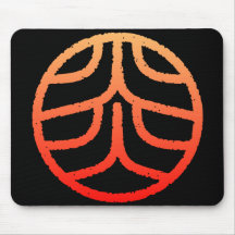 kanji"炎" マウスパッド