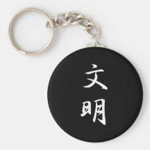 Kanji de la civilización llavero