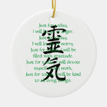 Kanji y preceptos de Reiki con Usui Ornamentos De Reyes Magos