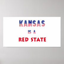Kansas es un estado rojo poster