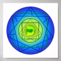 Kaph Sigil - dinero, extensión, belleza Poster