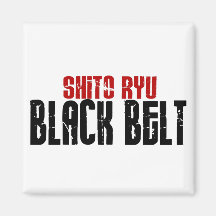 Karate de la correa negra de Shito Ryu Iman Para Frigorífico