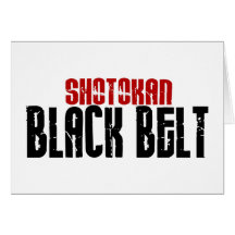 Karate de la correa negra de Shotokan Tarjeta