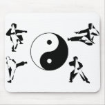 Karate de los artes marciales de Mousepad ying yan Tapetes De Ratón