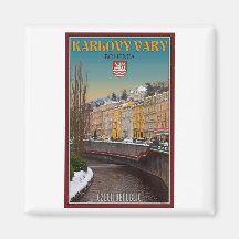 Karlovy varía - invierno del río de Semnice Iman De Nevera
