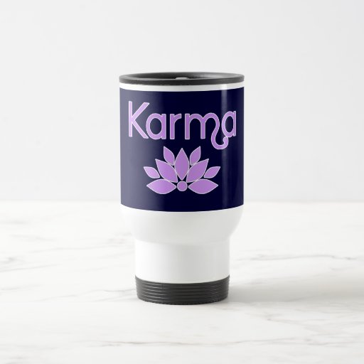 Karmas con la camiseta de la flor de Lotus Tazas De Café