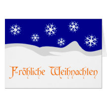 Karte Fröhliche Weihnachten