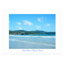kata, playa de KATA, isla de Phuket Postales