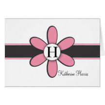 Katherine - rosa y negro felicitacion 