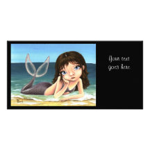 Katie la sirena tarjeta personal con foto