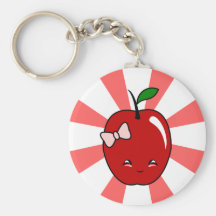 Kawaii Apple (chica) Llaveros Personalizados
